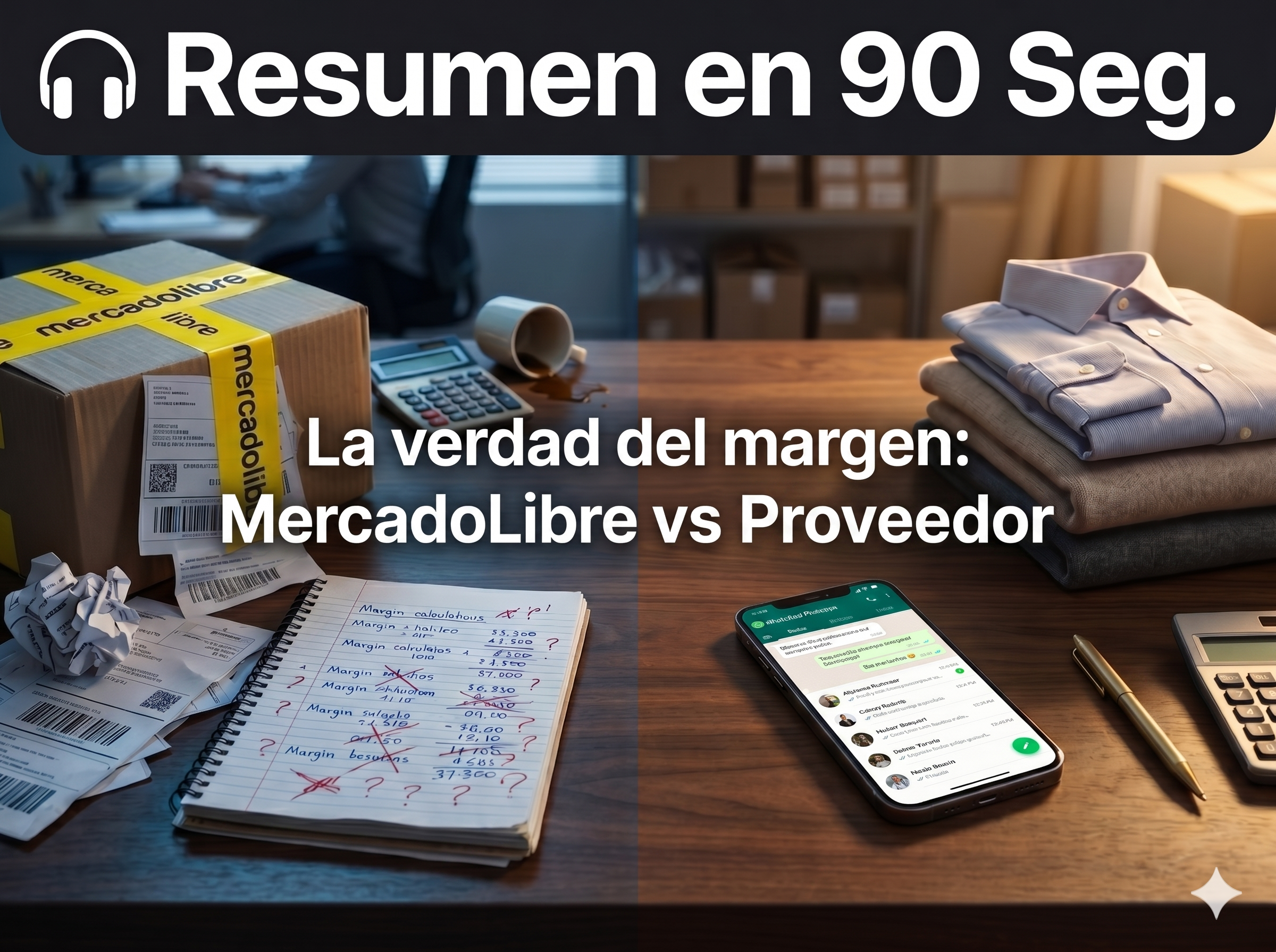 Imagen dividida con libreta de lado izquierdo y mobil delado derecho