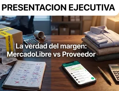 Composición ejecutiva que ilustra la estrategia de compra. Portada para formato Presentación.